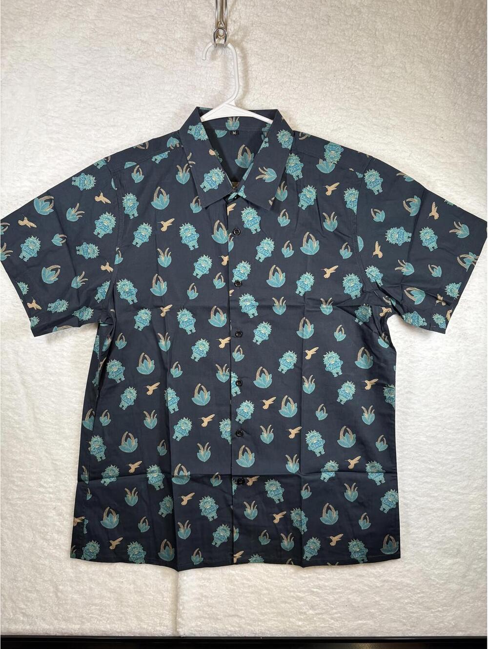 Zaya Rum Hawaiian Button Down Tiki Camp Shirt Short Sleeve Mens Medium